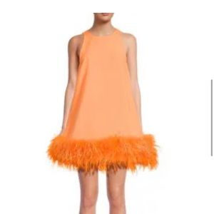 Ronny Kobo Fallon Ostrich Dress